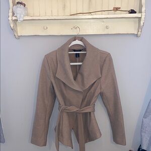 Women's Tan Belted Jacket